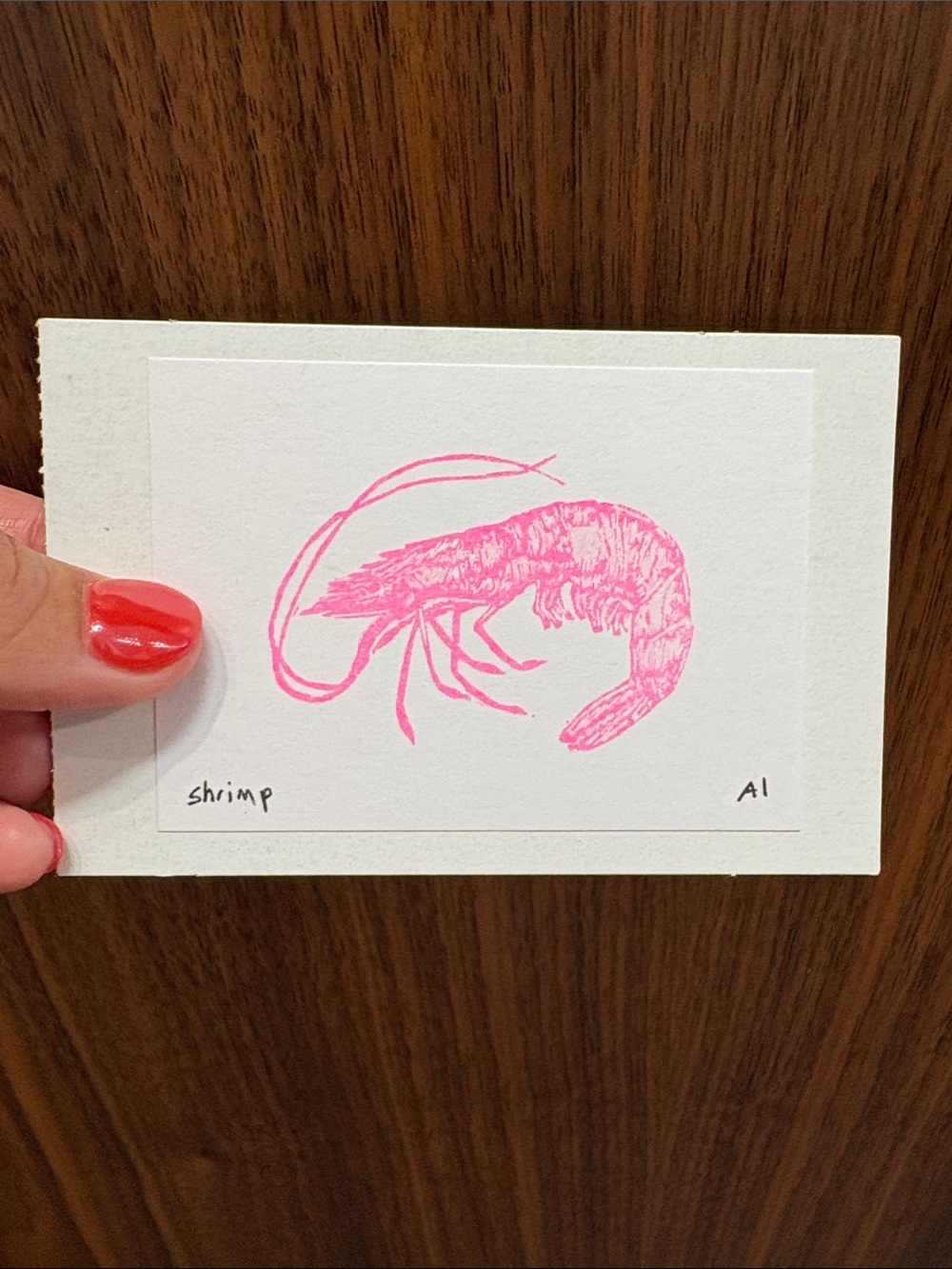 Anastasia Inciardi Mini Print - Shrimp - From Bentonville Arkansas